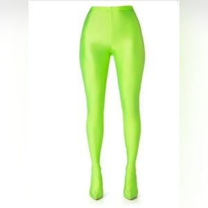 Lime pant boots
